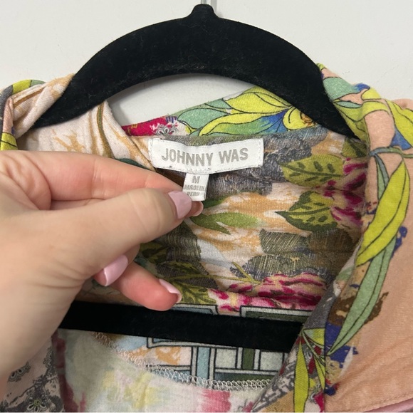 Johnny Was Pima Cotton Modal Mixed Print Long Sleeve Pants Pajama Set - Picture 5 of 10